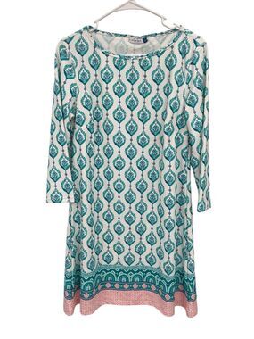 Cabana Life Santorini Cabana Shift Dress Size Medium